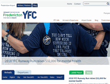 Tablet Screenshot of frederictonairport.ca